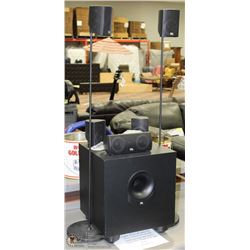 5 JBL SURROUND SOUND SPEAKERS SYSTEM WITH SUB