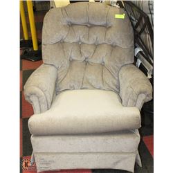 TAN FABRIC RECLINER