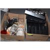 Image 1 : 2 BOXES OF ASSORTED OFFICE TRAYS & FILES