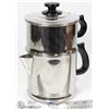 Image 1 : VINTAGE STAINLESS STEEL COFFEE PERCULATOR