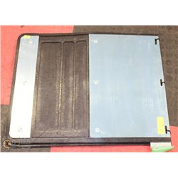 19 X 24L STAINLESS & RUBBER MUD FLAPS WITH BRACKET