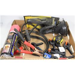 AUTOMOTIVE LOT - INCLUDES BOOSTER CABLES, CLAMPS,