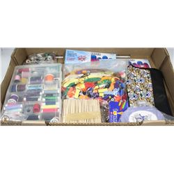 FLAT OF CRAFT THREADS & ACCESSORIES