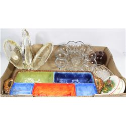 FLAT OF DECORATIVE SERVING DISPLAYS