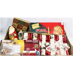 ESTATE FLAT OF VINTAGE CHRISTMAS DECORATIONS
