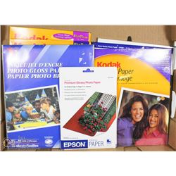 FLAT OF PHOTO QUALITY PRINTING PAPERS