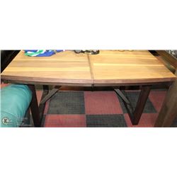 NEW RAW WOOD TONE KITCHEN TABLE