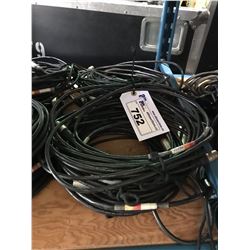 LOT OF ASSORTED DMX CABLE