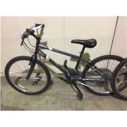 2 BIKES: BLUE NO NAME MOUNTAIN BIKE & ORANGE ROCKPOINT MOUNTAIN BIKE