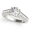 Image 2 : 1.2 CTW Certified VS/SI Diamond Solitaire 2Pc Wedding Set 14K White Gold - REF-159M3F - 31622