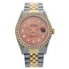 Image 1 : Rolex Men's Two Tone 14K Gold/SS, QuickSet, Diamond Dial & Diamond Bezel - REF-474N5F