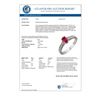Image 2 : 1.63 CTW Ruby & Diamond Ring 14K White Gold - REF-40W4H - 13781