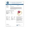Image 2 : 2.48 CTW Ruby & Diamond Ring 14K Yellow Gold - REF-45N5Y - 13720