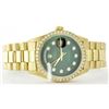 Image 2 : Rolex Men's 18K Yellow President, QuickSet, Diamond Dial & Diamond Bezel - REF-1232M7H