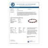 Image 3 : 14.54 CTW Ruby & Diamond Bracelet 14K White Gold - REF-135K6R - 13843