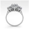 Image 4 : 2 CTW Past Present Future Certified VS/SI Princess Diamond Ring 18K White Gold - REF-414M2F - 35784
