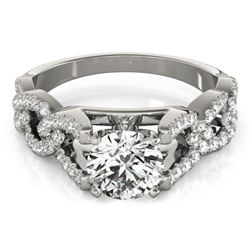 1.25 CTW Certified VS/SI Diamond Solitaire Ring 18K White Gold - REF-223F3M - 27834