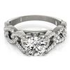 Image 1 : 1 CTW Certified VS/SI Diamond Solitaire Ring 18K White Gold - REF-149M6F - 27831