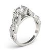 Image 4 : 1 CTW Certified VS/SI Diamond Solitaire Ring 18K White Gold - REF-149M6F - 27831