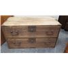 Image 1 : Furniture - Rustic Chest of Drawers, Approx, 36.5" W (termite damage, recently treated for termites)