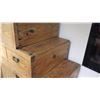 Image 8 : Furniture - Rustic Tansu Chest w/Bottom Cabinet, 59.25" x 25.5" x 73" (termite damage, recently prof