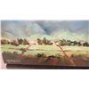 Image 2 : Framed Art: Original Canvas, Del Monte Fields (Kunia, Oahu), S.Y. Anderson, Signed Approx 12" x 9"
