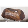 Image 8 : Large Oblong Carved Wooden Bowl, Dark Wood, Cracks & Imperfection Underneath 32" x 17.5" x 8.5"
