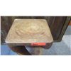 Image 2 : Furniture - Carved Hardwood "Twist" Side Table/Stand, 12" x 12" x 18"