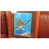 Image 8 : Framed Art: Honu Turtle, by Dennis Mathewson, Signed Approx 19.5" x 23.5"