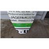 Image 8 : Surfboard: Promotional, Jaegermeister White w/Red & Black Accent Lines, Approx 18.75" x 74"