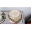 Image 8 : Qty 2 Glazed Bowls, Botanical Motifs, Signed