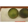 Image 2 : Glass Ball Fishing Floats, Dark Green, Qty 2