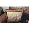 Image 2 : Leather Zebra-Printed Leather Pillow, Misc. Flag & Memorabilia Pillows