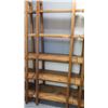 Image 1 : Furniture - Wooden Shelving Unit, 5-Shelves, Ladder Style, Approx 30" x 16.5" x  73"
