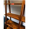 Image 3 : Furniture - Wooden Shelving Unit, 5-Shelves, Ladder Style, Approx 30" x 16.5" x  73"