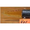 Image 2 : Carved Mineral (possibly glass?) Dagger - Arrowhead w/Petrified Wood Handle