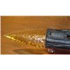 Image 8 : Carved Mineral (possibly glass?) Dagger - Arrowhead w/Petrified Wood Handle