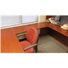Image 3 : U-Shaped Wooden Desk Ensemble w/ 2 Matching Cabinet Components; Desk Approx 83.75" x 69.75"
