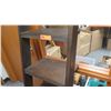 Image 4 : Furniture - Wooden Shelving Unit, 5-Shelves, Bottom Drawer, Ladder-Style, Dark Hardwood  Approx 17" 