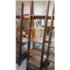 Image 1 : Furniture - Wooden Shelving Unit, 5-Shelves, Bottom Drawer, Ladder-Style, Dark Hardwood  Approx 17" 