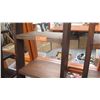 Image 4 : Furniture - Wooden Shelving Unit, 5-Shelves, Bottom Drawer, Ladder-Style, Dark Hardwood  Approx 17" 