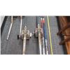 Image 3 : 6 Fishing Rods w/ 2 Penn Reels - Rods Various Lengths, Varying Cond. (these were stored outdoors, ma