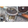Image 10 : 4 Fishing Rods w/ 2 Penn Reels - Rods are Various Lengths (these were stored outdoors, may need repa