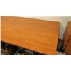 Image 2 : Long Wooden Conference Table w/Metal Legs