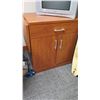 Image 1 : Wooden Cabinet w/Extension Leaf 48 x 24 x 35.5