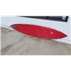 Image 8 : Surfboard: Yellow & Red, Single Fin, Previous Damages, Approx 21" x 104"