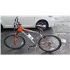 Image 8 : Trek 4300 Aluminum Mountain Bike, Gray/Orange Frame, w/Helmet