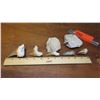 Image 8 : Fossil: 6 Pieces Fossilized Shark'sTeeth, Various Types