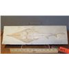 Image 2 : Fossil: Prehistoric Skate Shark, Embedded in Rock Sheet, Approx. 17.5" Across