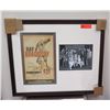 Image 1 : Framed Art - Ray Bradbury Signed Poster & B&W Photo #4057, Approx 30" x 25"